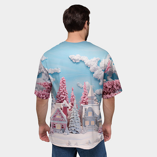 Мужская футболка оверсайз Новый год 2024 символ года дракон / 3D-принт – фото 4