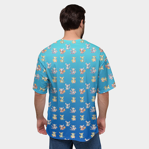 Мужская футболка оверсайз Самый милый дракон / 3D-принт – фото 4