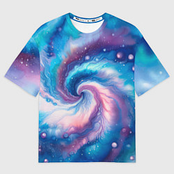 Футболка оверсайз мужская Галактический тай-дай, цвет: 3D-принт