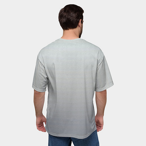 Мужская футболка оверсайз Голова льва в цветах на холсте / 3D-принт – фото 4