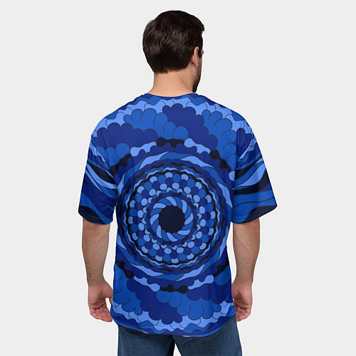 Мужская футболка оверсайз Витраж: морская пучина / 3D-принт – фото 4