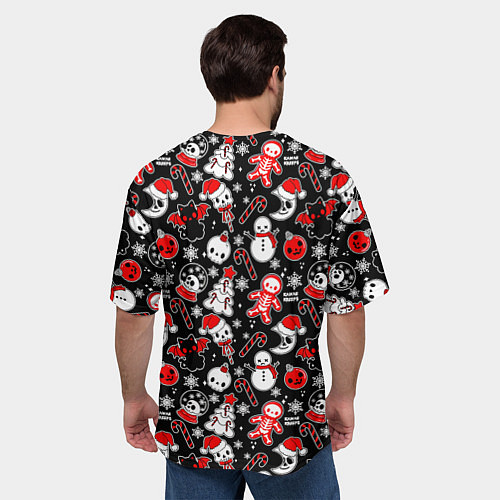 Мужская футболка оверсайз Кавайные чудаки / 3D-принт – фото 4