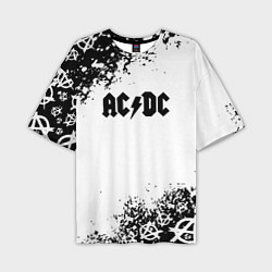Мужская футболка оверсайз AC DC anarchy rock