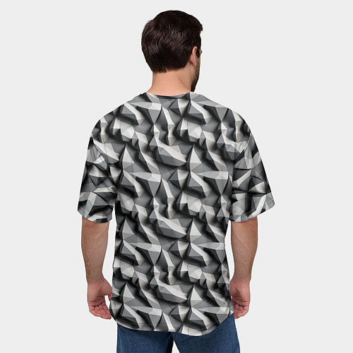 Мужская футболка оверсайз Камни / 3D-принт – фото 4