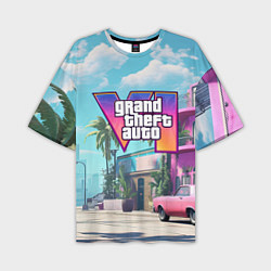 Мужская футболка оверсайз GTA 6 Vice city
