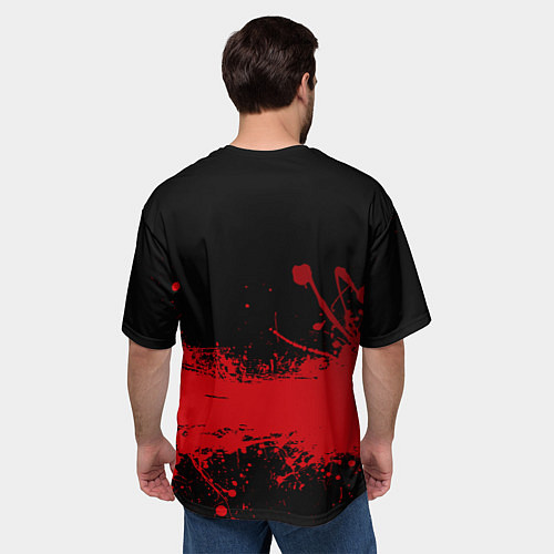 Мужская футболка оверсайз Анди - Нежить и неудача / 3D-принт – фото 4