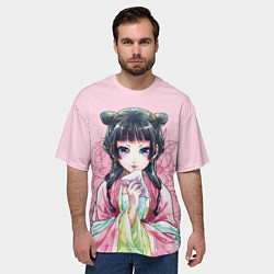 Футболка оверсайз мужская Маомао - Монолог фармацевта, цвет: 3D-принт — фото 2