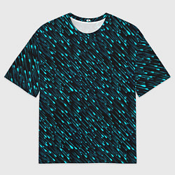 Футболка оверсайз мужская Цветной дождь, цвет: 3D-принт