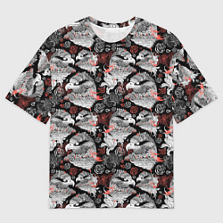 Футболка оверсайз мужская Портреты орлов, цвет: 3D-принт