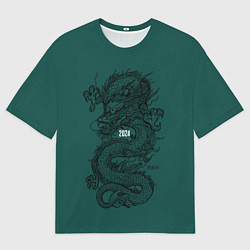 Футболка оверсайз мужская Chinese dragon - 2024, цвет: 3D-принт