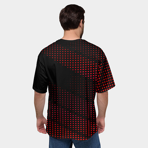 Мужская футболка оверсайз Audi sportdot / 3D-принт – фото 4