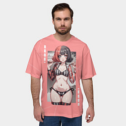 Футболка оверсайз мужская Игривая Маф, цвет: 3D-принт — фото 2