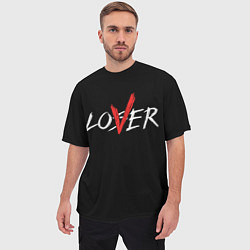 Футболка оверсайз мужская Lover loser, цвет: 3D-принт — фото 2