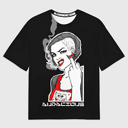 Футболка оверсайз мужская Дерзкая девица всех посылает, цвет: 3D-принт