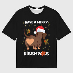 Мужская футболка оверсайз Have a merry kissmyass