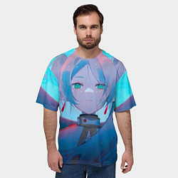 Футболка оверсайз мужская Фрирен, цвет: 3D-принт — фото 2
