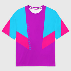 Футболка оверсайз мужская Always in sports сиреньевый, цвет: 3D-принт