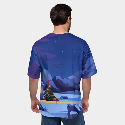 Мужская футболка оверсайз Забавный красный дракон 2024 / 3D-принт – фото 4