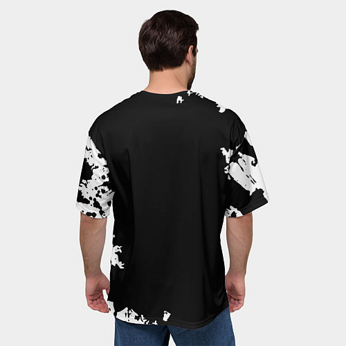 Мужская футболка оверсайз Linkin Park рок бенд / 3D-принт – фото 4