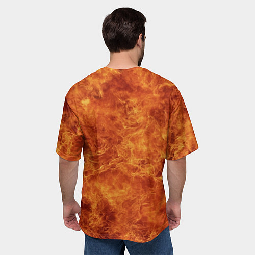 Мужская футболка оверсайз Взрывоопасная Фапута / 3D-принт – фото 4