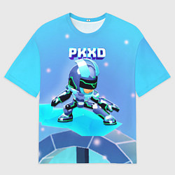 Мужская футболка оверсайз Холодный новогодний PK XD