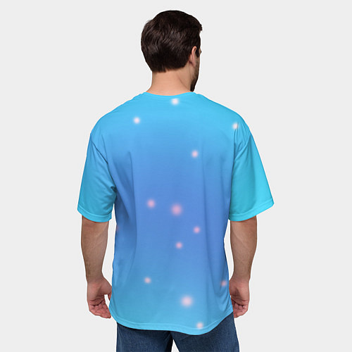 Мужская футболка оверсайз Холодный новогодний PK XD / 3D-принт – фото 4