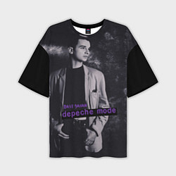 Мужская футболка оверсайз Depeche Mode Dave Gahan noir2