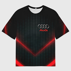 Футболка оверсайз мужская Audi stripes neon, цвет: 3D-принт
