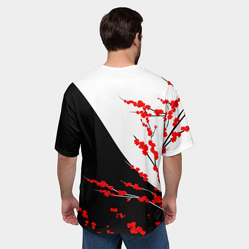 Мужская футболка оверсайз Tokyo Dragon / 3D-принт – фото 4