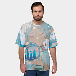 Футболка оверсайз мужская Sousou no Frieren, цвет: 3D-принт — фото 2