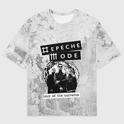 Футболка оверсайз мужская Depeche Mode - Touring the universe группа, цвет: 3D-принт