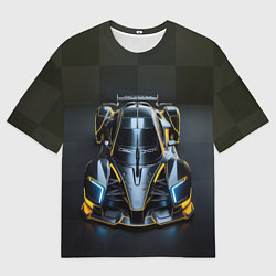 Мужская футболка оверсайз Спорткар Наскар