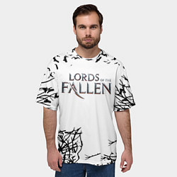 Футболка оверсайз мужская Lords of the Fallen dark rpg, цвет: 3D-принт — фото 2