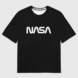 Футболка оверсайз мужская NASA space logo, цвет: 3D-принт