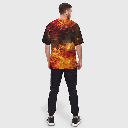 Мужская футболка оверсайз Fire - Judas Priest / 3D-принт – фото 4