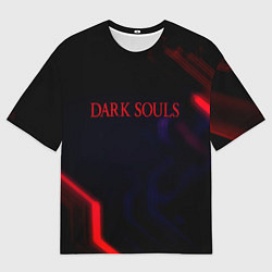 Мужская футболка оверсайз Darksouls geometry cybergame