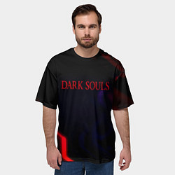 Футболка оверсайз мужская Darksouls geometry cybergame, цвет: 3D-принт — фото 2