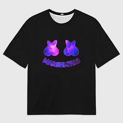Футболка оверсайз мужская Маршмелло клубная музыка, цвет: 3D-принт