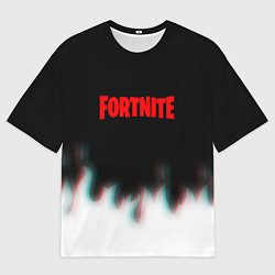 Футболка оверсайз мужская Fortnite flame glitch, цвет: 3D-принт