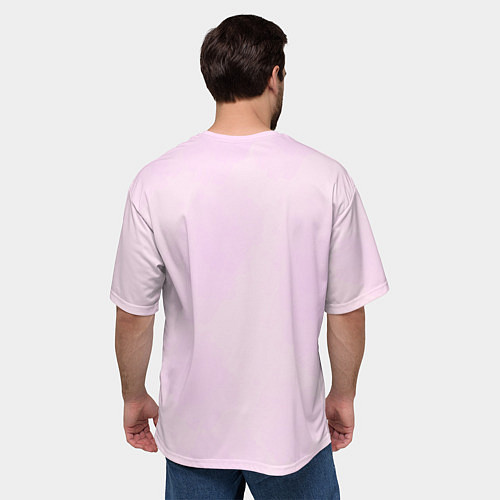 Мужская футболка оверсайз Гламурный жираф / 3D-принт – фото 4