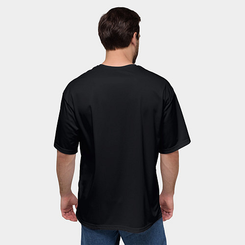 Мужская футболка оверсайз Ёжик в тумане с дымом кальяна / 3D-принт – фото 4