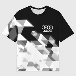 Футболка оверсайз мужская AUDI geometry sport, цвет: 3D-принт