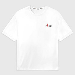 Футболка оверсайз мужская Paris city, цвет: 3D-принт