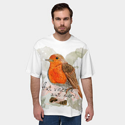 Футболка оверсайз мужская Зарянка allover латынь, цвет: 3D-принт — фото 2