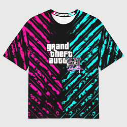 Футболка оверсайз мужская GTA6 vice city game, цвет: 3D-принт