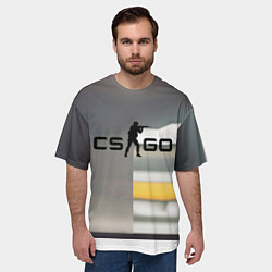 Футболка оверсайз мужская Counter Strike go - shooter video game, цвет: 3D-принт — фото 2