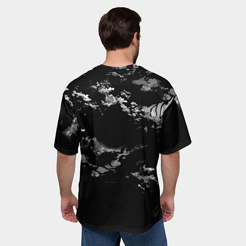 Мужская футболка оверсайз Брюнетка снайпер / 3D-принт – фото 4