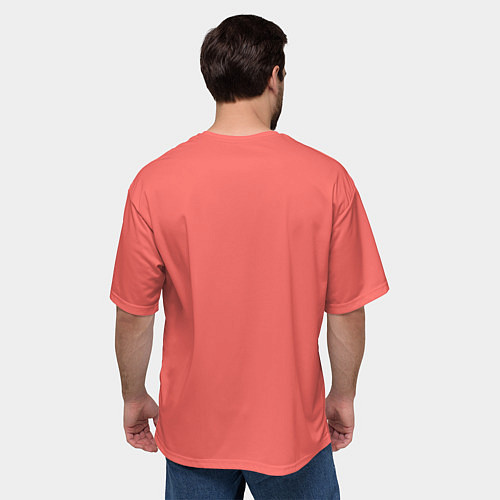 Мужская футболка оверсайз Влюбленные совушки / 3D-принт – фото 4