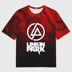 Футболка оверсайз мужская Linkin park strom честер, цвет: 3D-принт