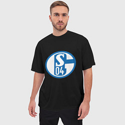 Футболка оверсайз мужская Schalke 04 fc club sport, цвет: 3D-принт — фото 2
